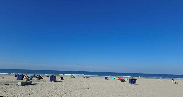 september op het strand